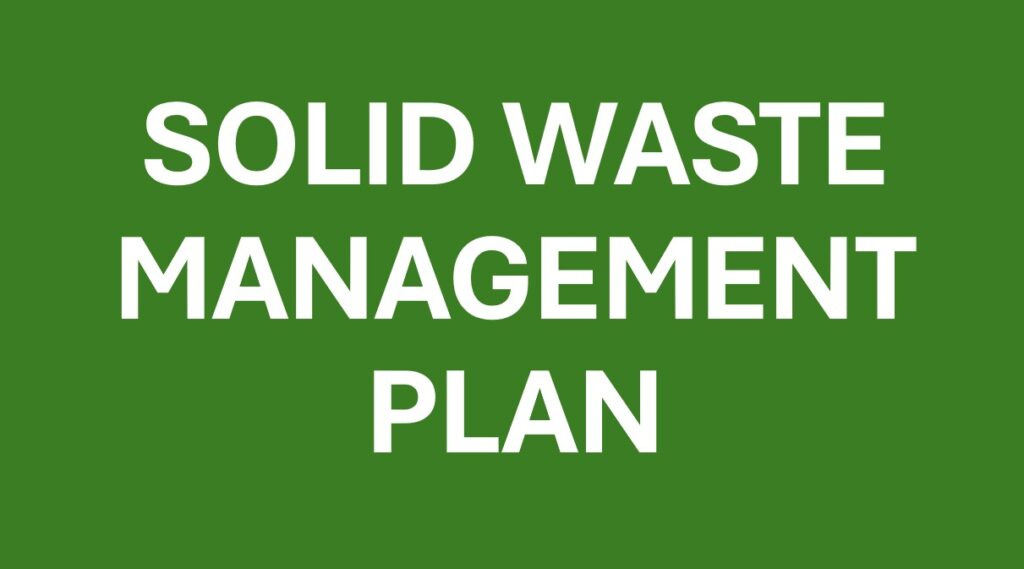 Solid Waste Management Plan Link